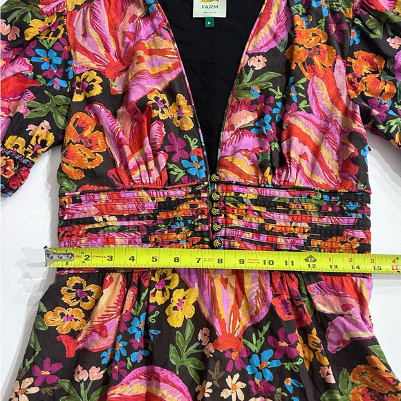 FARM Rio Black Spring Bananas Print Mini Dress - Picture 6 of 8